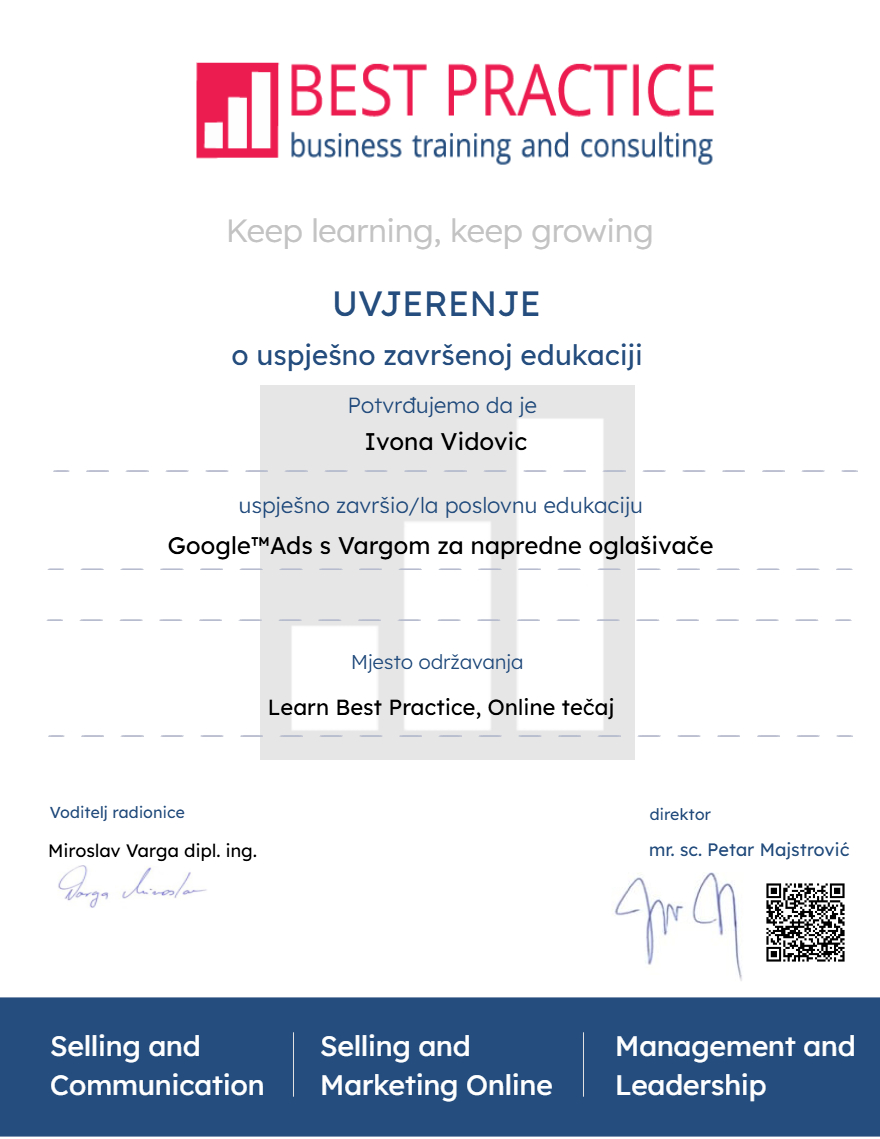 Google™Ads s Vargom za napredne oglašivače